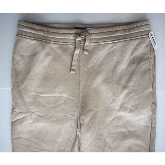 Old Navy 409419-02 Men's Sz XL Beige Loose Fit Taper Fleece Jogger Pants - Picture 5 of 8